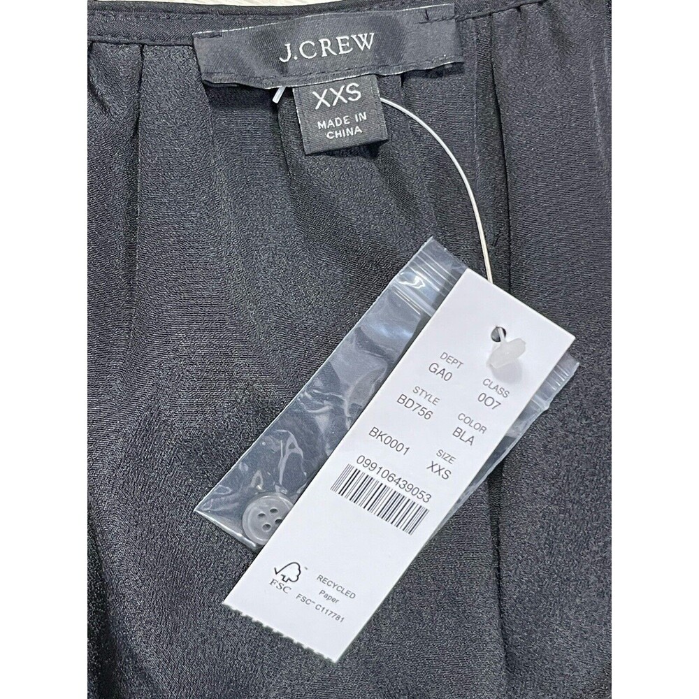 New J . Crew Ruffleneck top in clip dot. Size: XXS - Picture 6 of 7